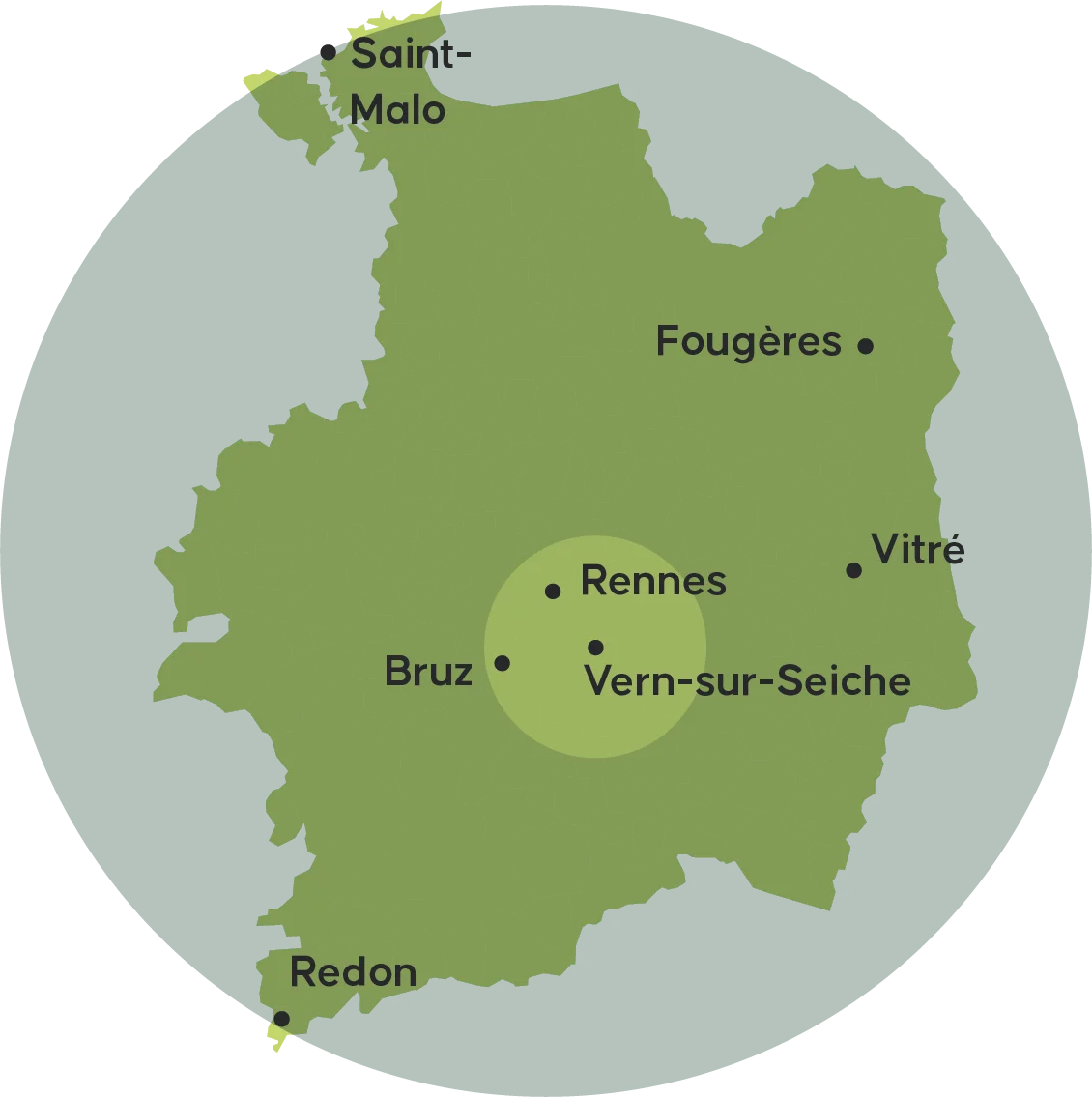 Carte Ille et Vilaine Forouest Elagage